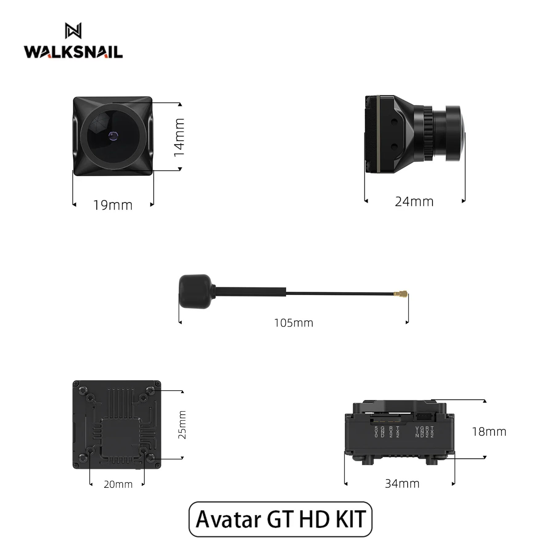 Walksnail Avatar GT HD KIT 2W  – Walksnail Avatar Gt Kit 2W Vtx Bewertung und Preis